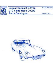 View page inside Jaguar E-Type Parts Catalogue
