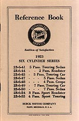 View page inside 1923 Buick Factory Manual