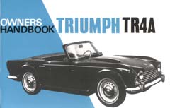 View page inside Triumph TR4A Owners Manual