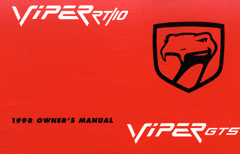 View page inside 1998 Dodge Viper Owners Manual