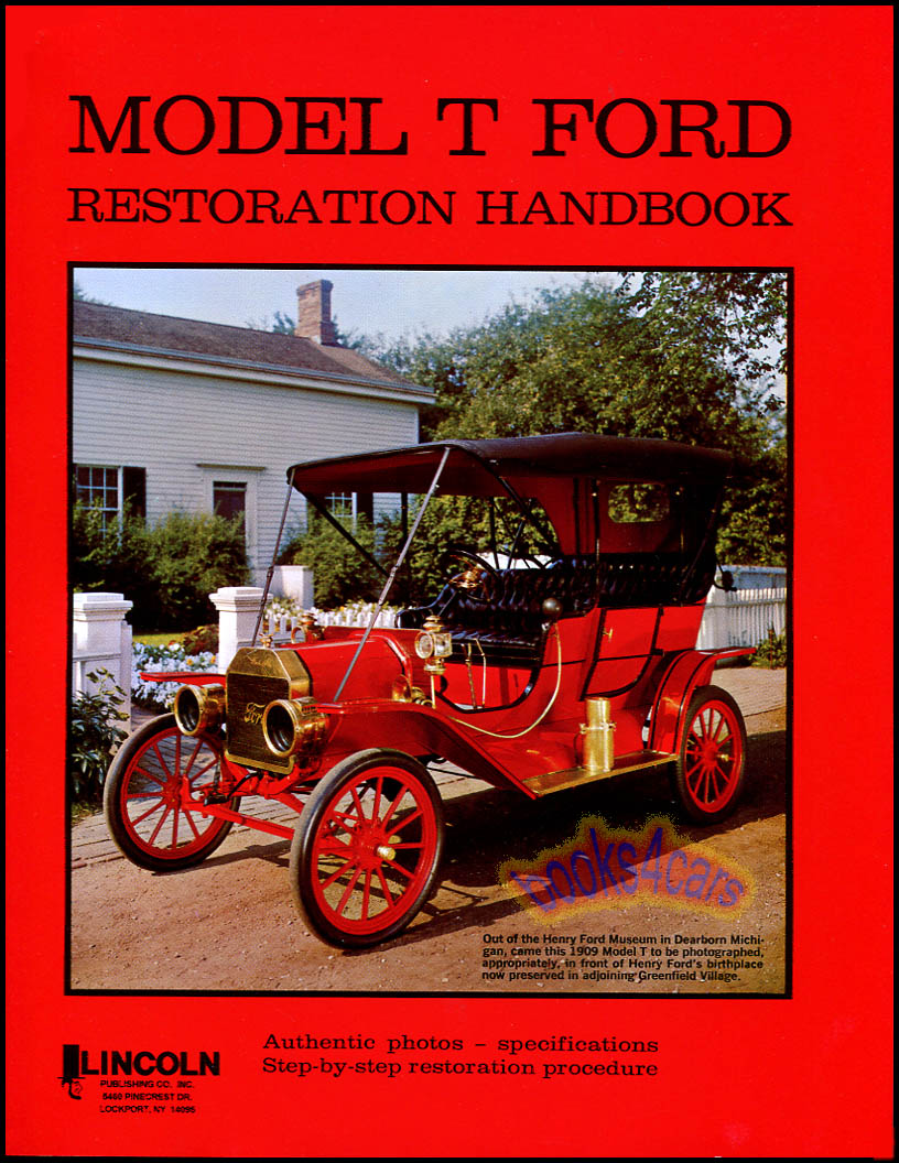 view cover of 1909-1927 Restoration Manual Model T Ford restoration Handbook by Leslie Henry 181 pgs