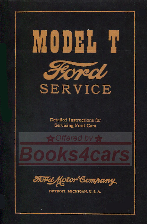 view cover of 1909-1927 Shop service repair manual Model T by Ford 296 pages