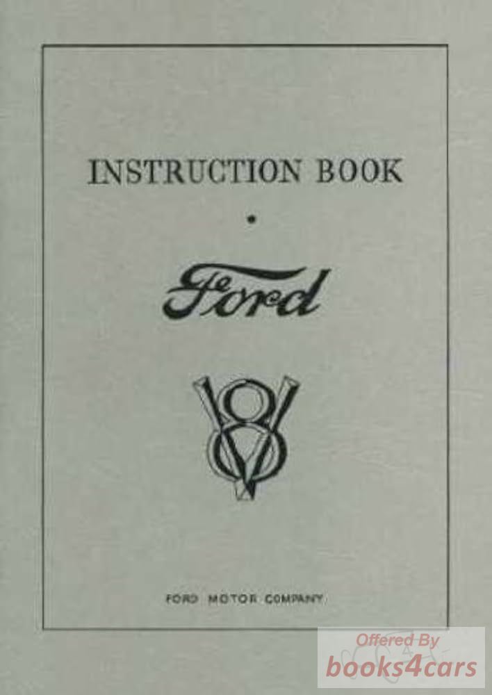 view cover of 1932 car Owners manual for V8 by Ford