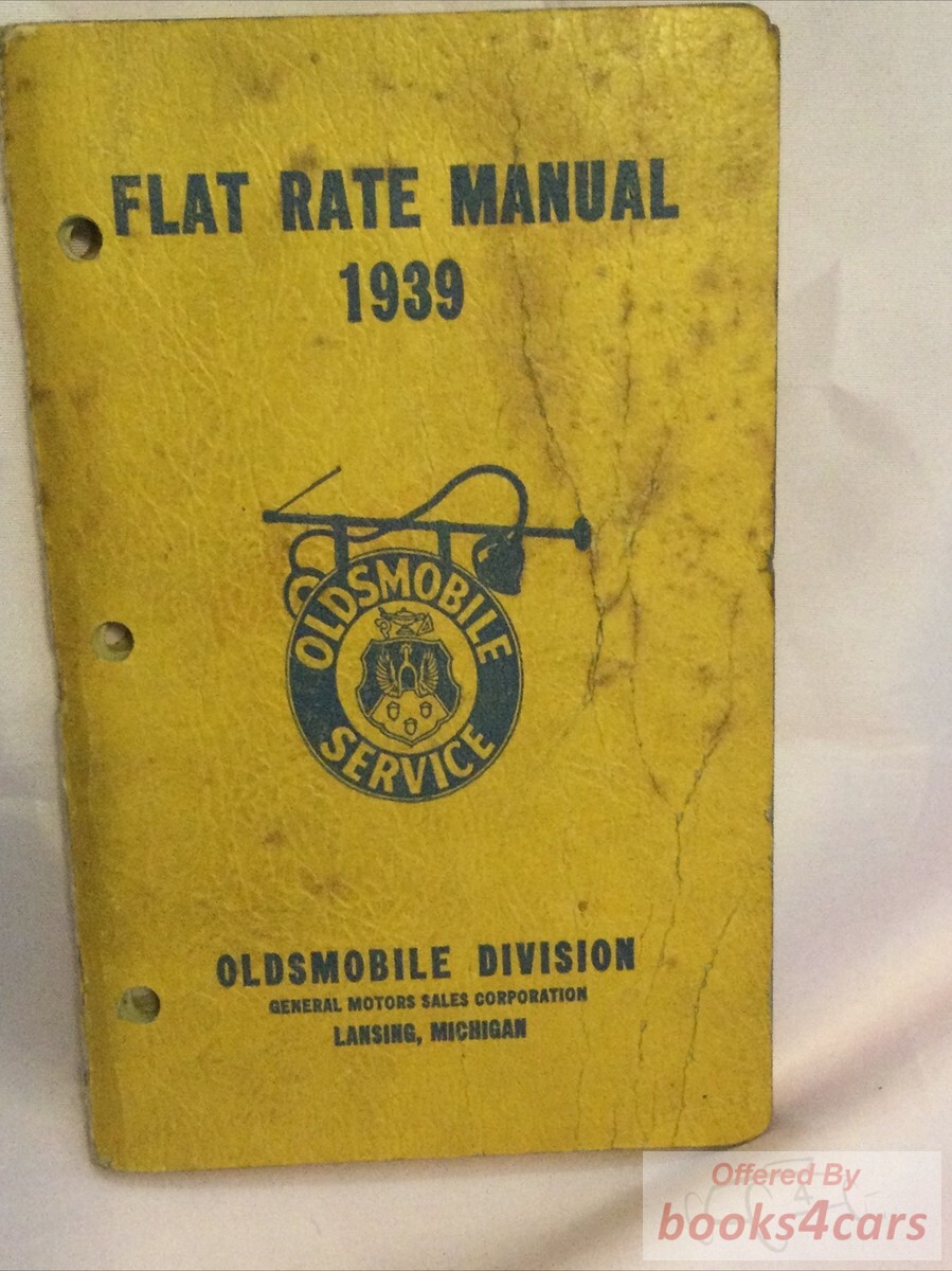 view cover of 1940 Flat Rate Manual by Oldsmobile