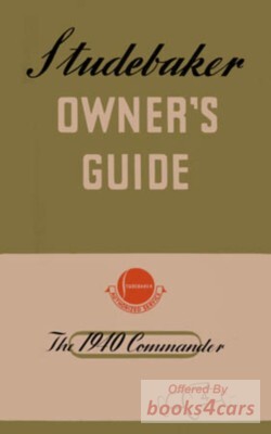 view cover of 1940 Commander Owners Manual By Studebaker
