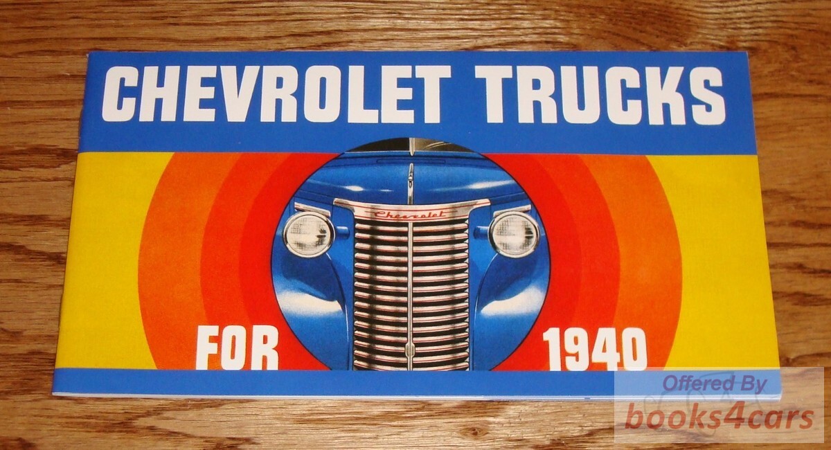 view cover of 1940 Chevy Truck Sales Brochure by Chevrolet