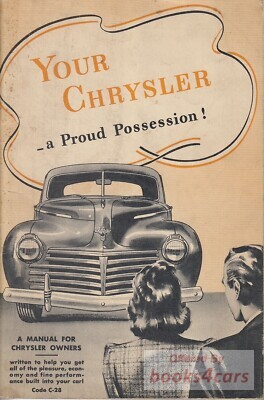 view cover of 1941 C28 Six Original Owners Manual by Chrysler