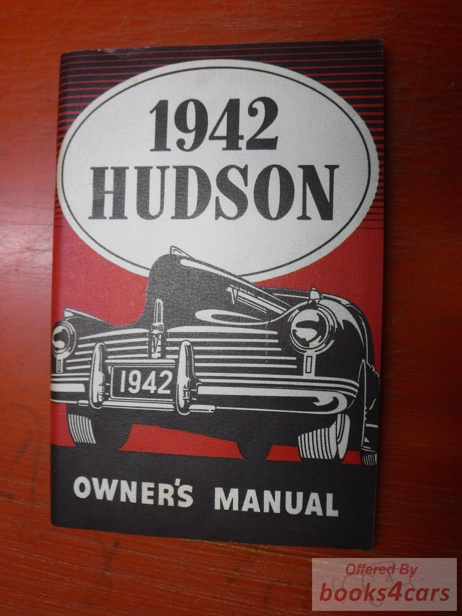 view cover of 1942 Owners Manual by Hudson