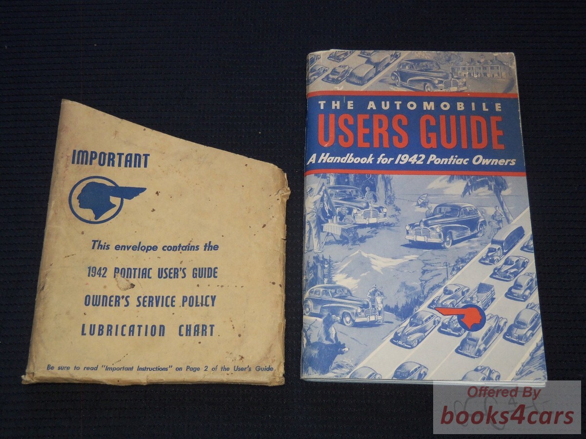 view cover of 1942 Pontiac Owners Manual