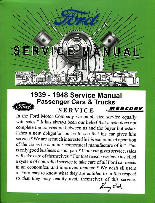view cover of 1939-1948 Car & Truck all models Factory shop service Repair manual 457 pages by Ford & Mercury