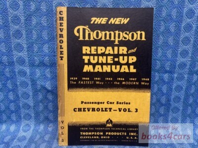 view cover of 1939-1948 Chevrolet Truck Repair & Tune Up Manual by Thompson (Vol.HD-3)