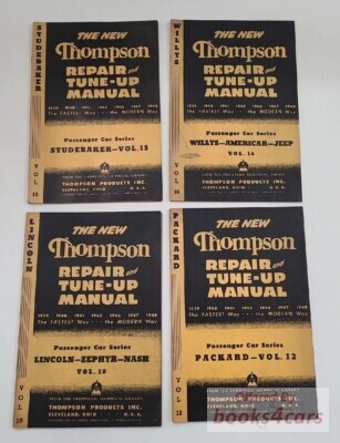 view cover of 1939-1948 Lincoln Zephyr Nash Repair & Tune-Up Manual by Thompson Vol.#10