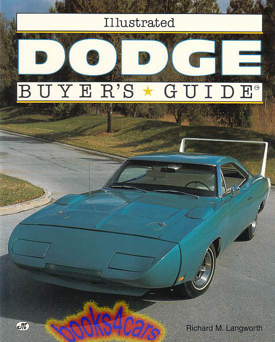 view cover of 1914-1995 Dodge Buyers Guide, by Richard Langworth