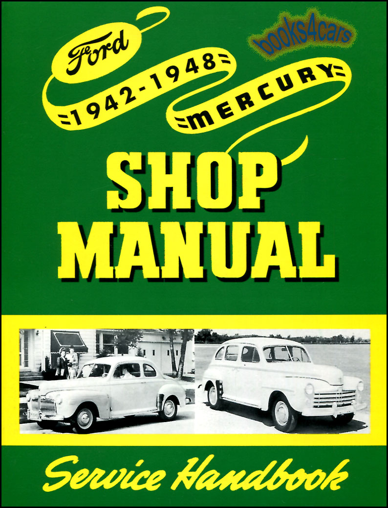 view cover of 1942-1948 Shop Service Repair Manual by Ford & Mercury & some Lincoln Large format V8 car & truck