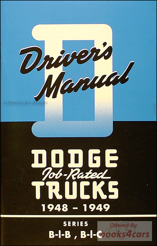 view cover of 1948-1949 Owners Manual by Dodge Truck
