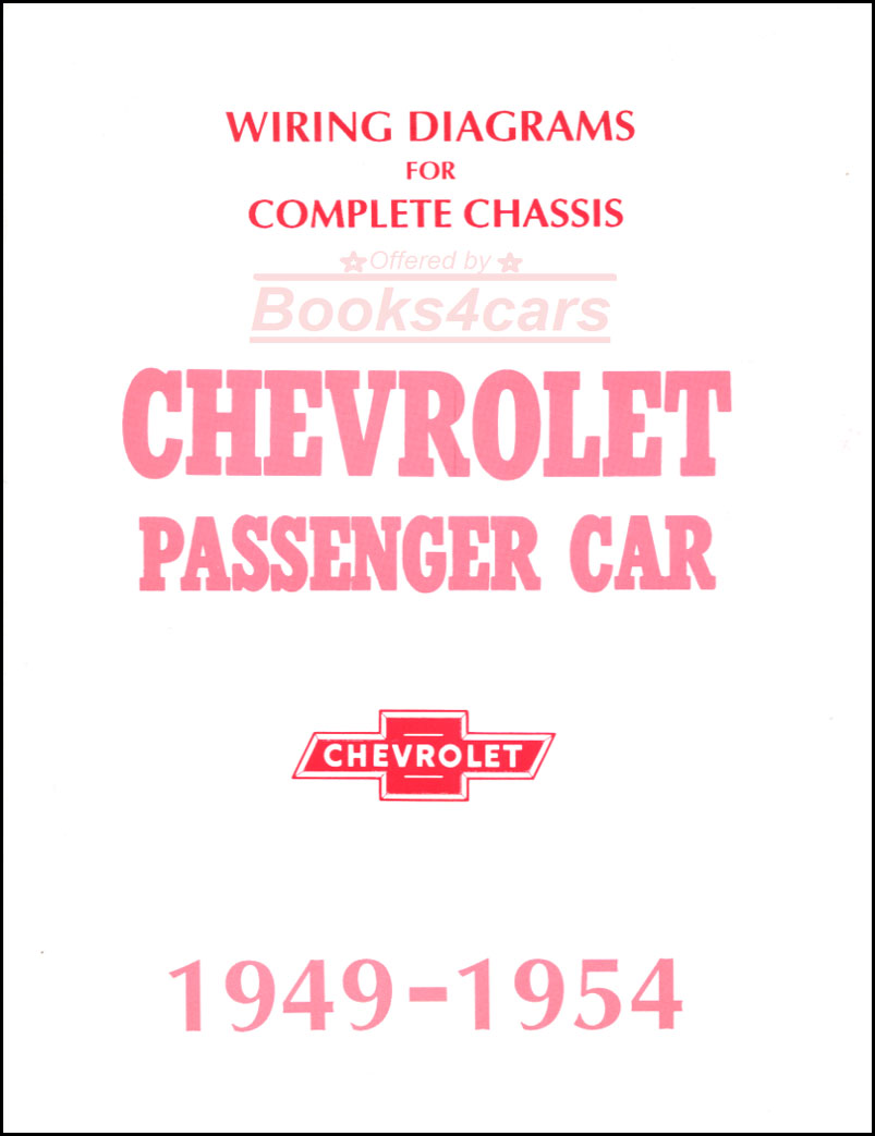 view cover of 1949-1954 Chevy Passenger Car Wiring Diagram by Chevrolet