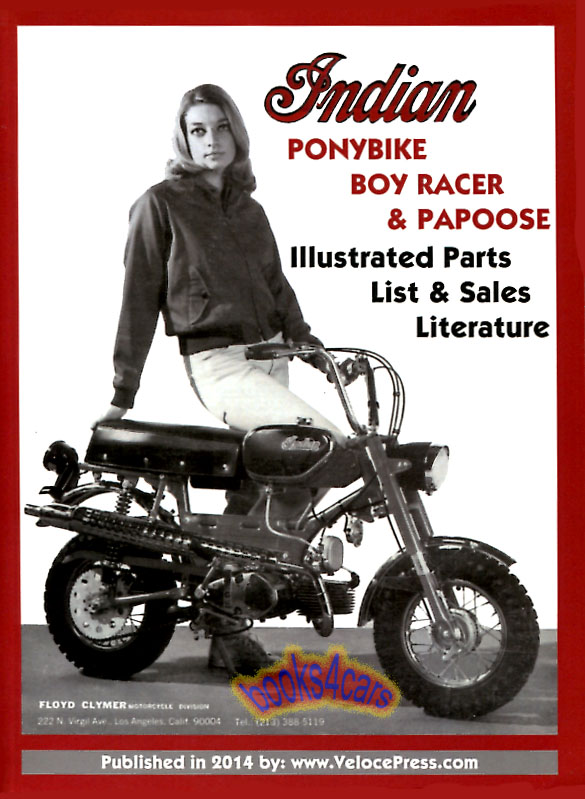 view cover of Indian Parts List book PonyBike Papoose Boy Racer