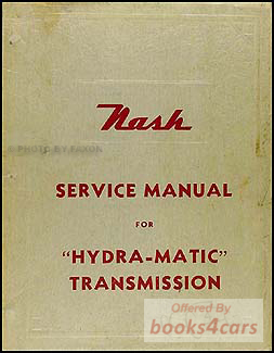 view cover of 1950 Hydra-Matic Transmission Shop Service Repair Manual by Nash