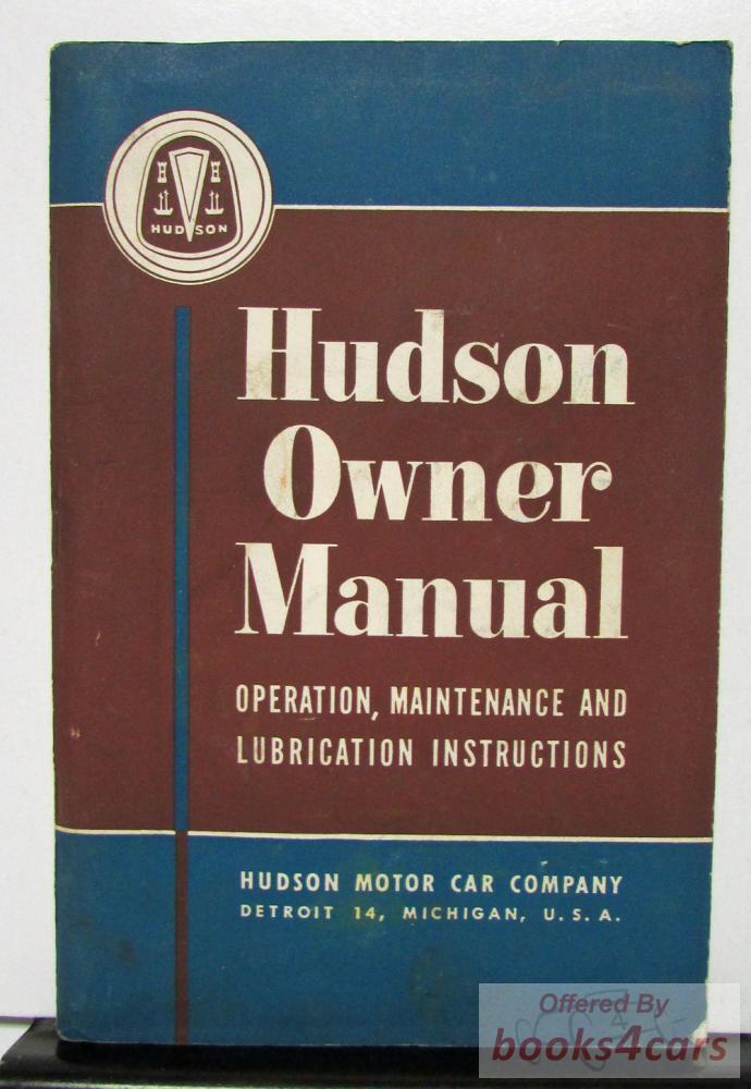 view cover of 1950 Owners Manual by Hudson