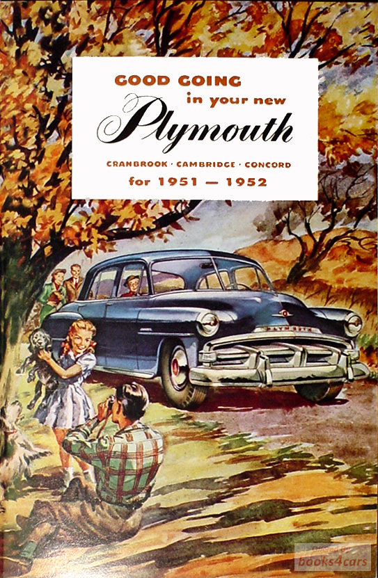 view cover of 1951-1952 Owners Manual by Plymouth