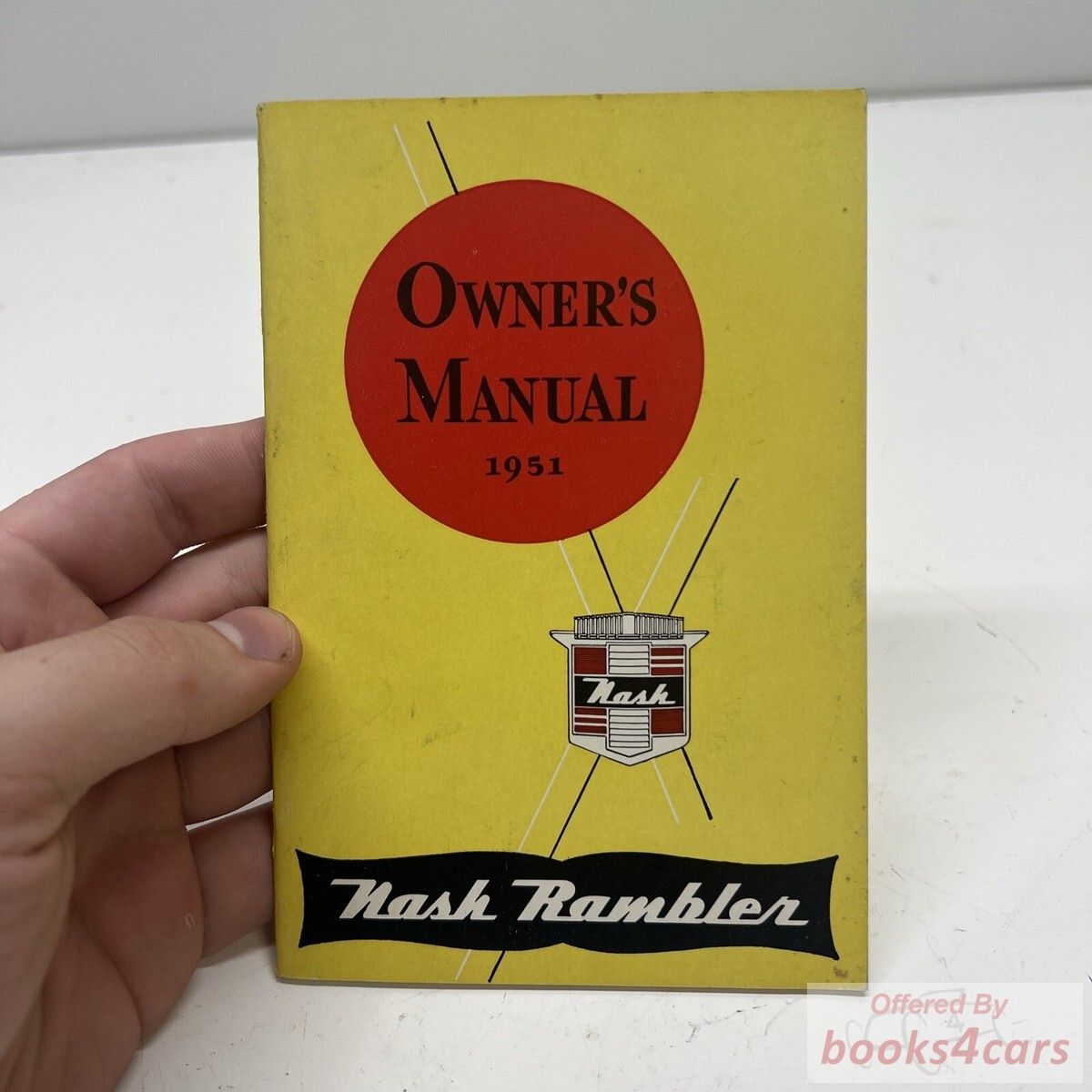 view cover of 1951 Rambler Owners Manual by Nash