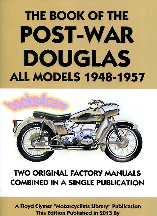 view cover of 1948-1957 the Book of Post-War Douglas 136 pg Shop Service Repair Manual for Mark III IV V Competition 80 90 plus & more