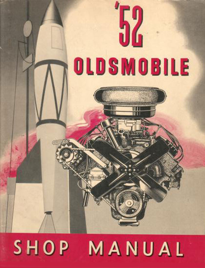 view cover of 1952 Shop Service manual for Oldsmobile, 522 pages