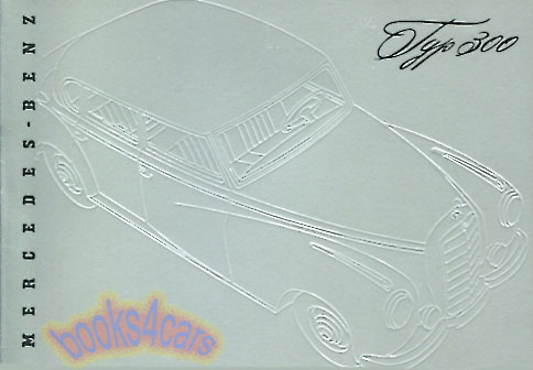 view cover of 1951-1955 Mercedes 300 W188 Sales Brochure in German small size