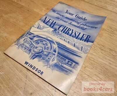 view cover of 1953 Windsor Owners Manual by Chrysler
