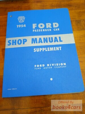 view cover of 1954 Passenger Car Shop Manual Supplement