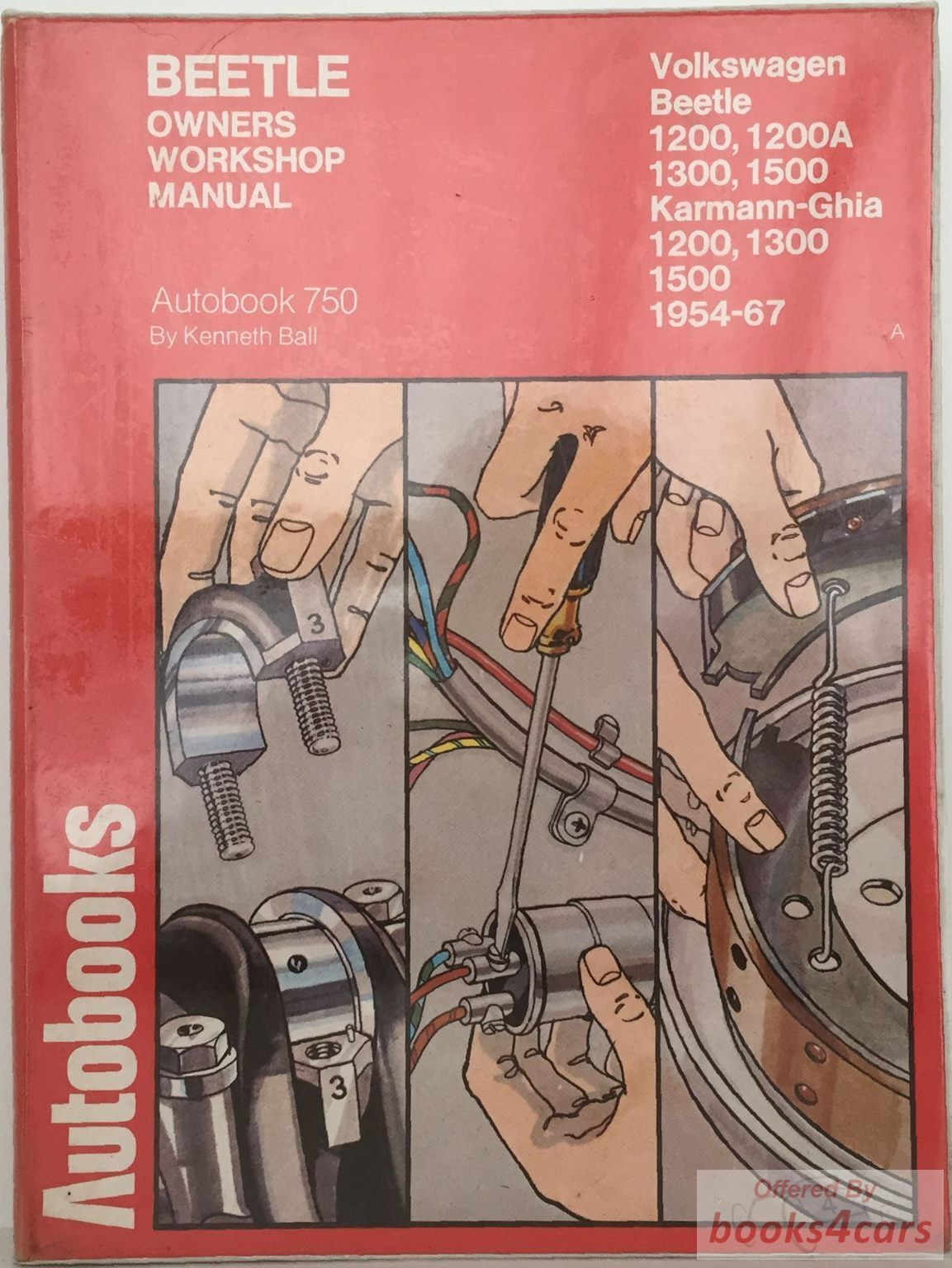 view cover of 1954-67 VW Volkswagen Workshop service repair manual by Autobooks Beetle 1200, 1300, 1500 Karmann-Ghia.
