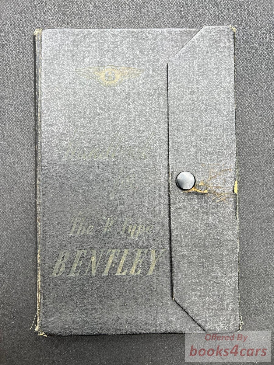 view cover of R type Owners Manual Handbook by Bentley