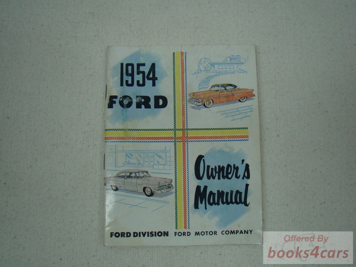 view cover of 1954 Owners manual by Ford Car