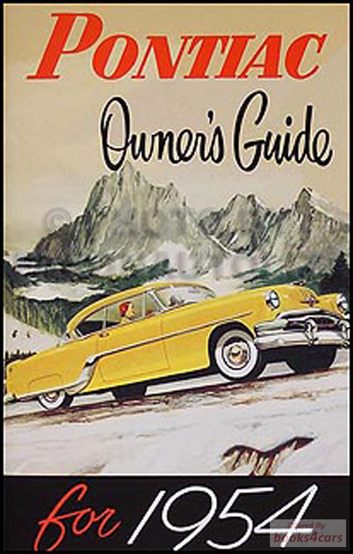 view cover of 1954 Owners Manual by Pontiac, 63 pages.