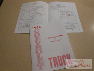 view cover of 1954 Chevy Wiring Diagram by Chevrolet Truck
