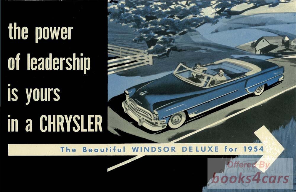 view cover of 1954 Windsor Deluxe Owners Manual by Chrysler