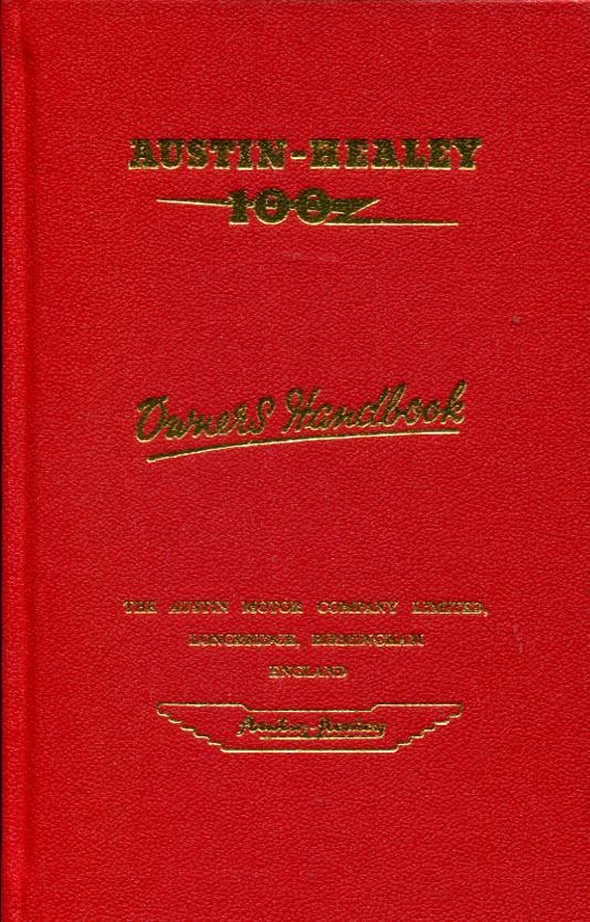 view cover of 1952-1956 100 owners manual; 68 pgs. by Austin Healey