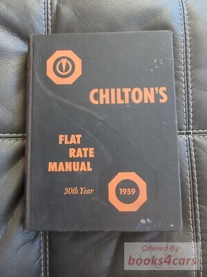 view cover of 1950-1959 Flat Rate Manual by Chiltons
