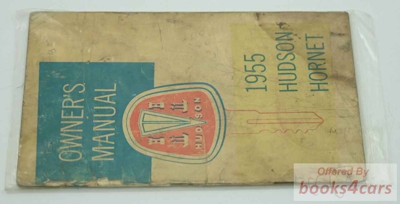 view cover of 1955 Hornet Owners Manual by Hudson