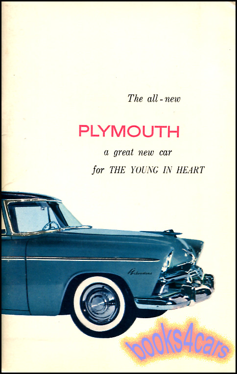 view cover of 1955 Owners Manual by Plymouth, 40 pages.