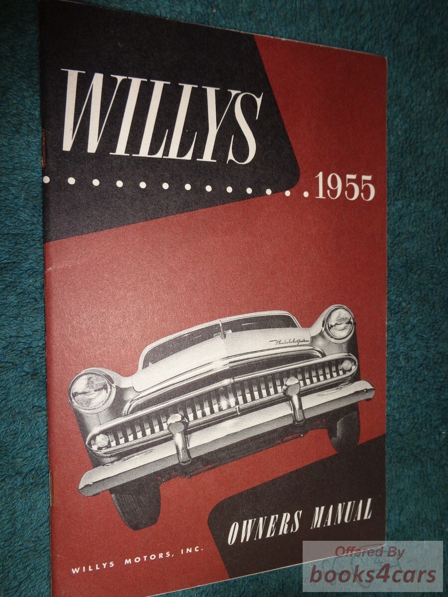 view cover of 1955 Willys Bermuda Custom Owners Manual