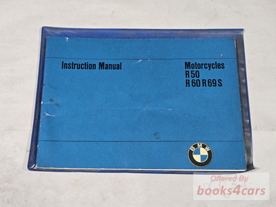 view cover of R50 R60 R69 owners instruction manual by BMW