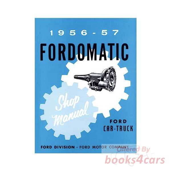 view cover of 1956-1957 Fordomatic Automatic Trans shop manual for Ford Car & Truck Fordamatic