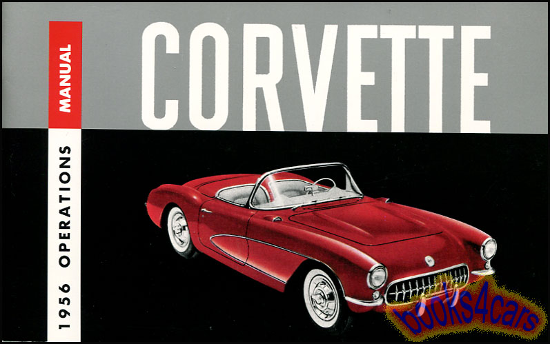 view cover of 1956 Corvette Owners Manual by Chevrolet