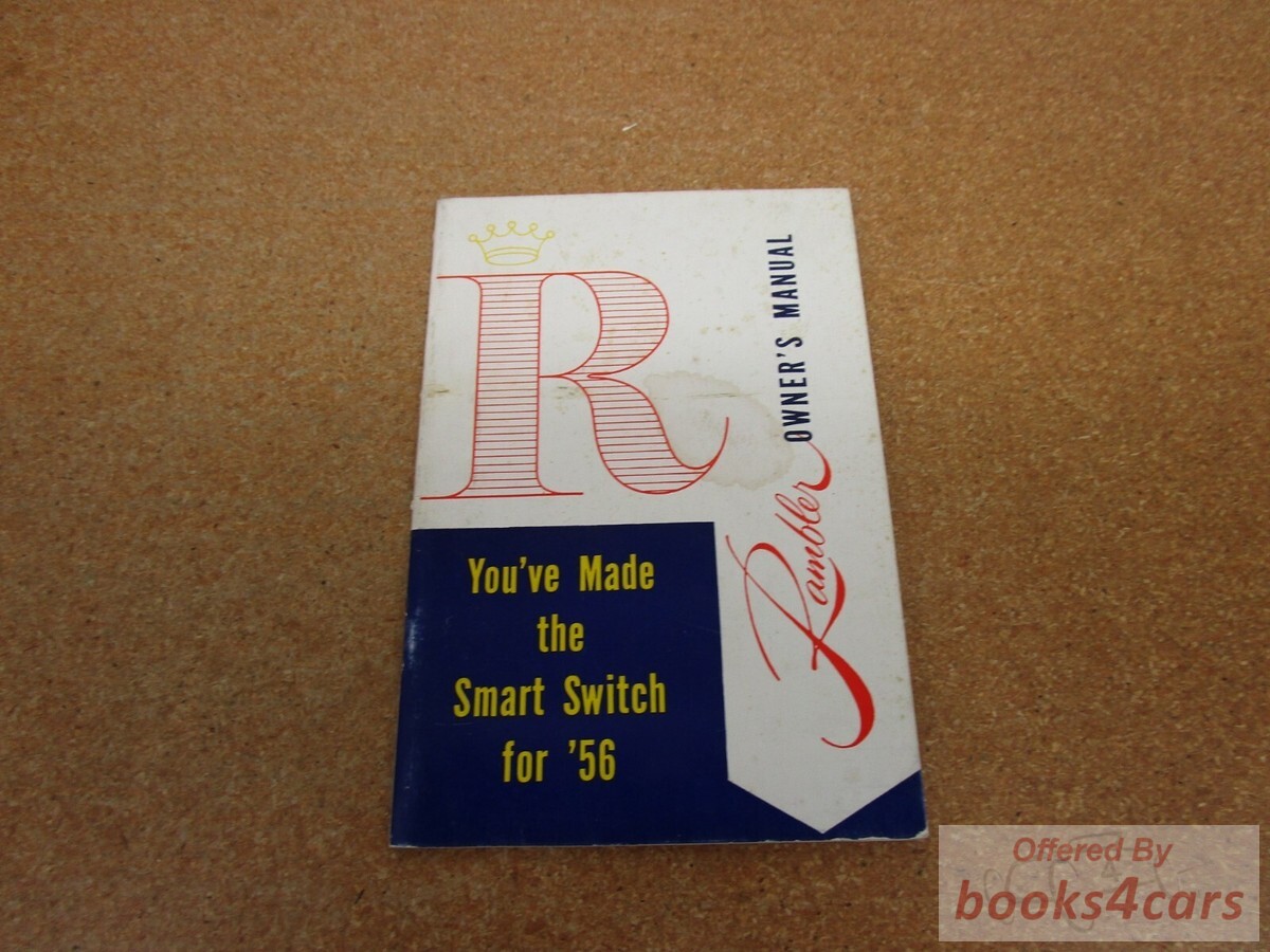 view cover of 1956 Rambler Owners Manual