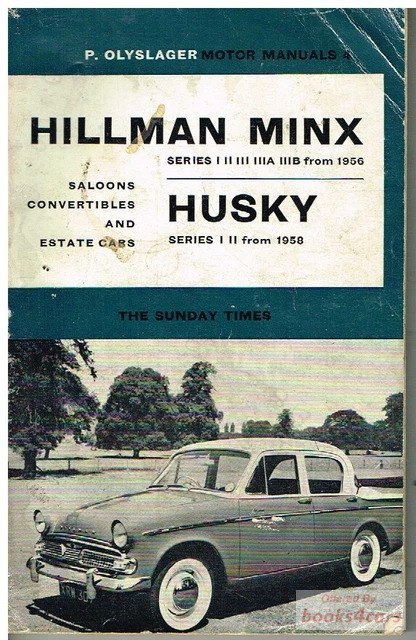 view cover of 1956 Singer Gazelle repair manual by P. Olyslager series 1-3B saloons convertibles estate cars