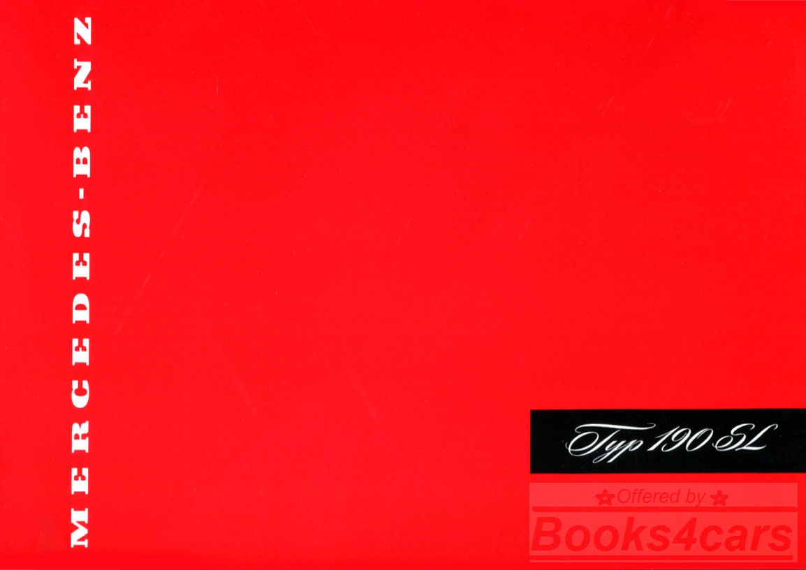 view cover of Mercedes 190SL Sales Brochure German language