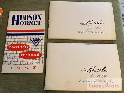 view cover of 1957 Hornet Owners Manual by Hudson