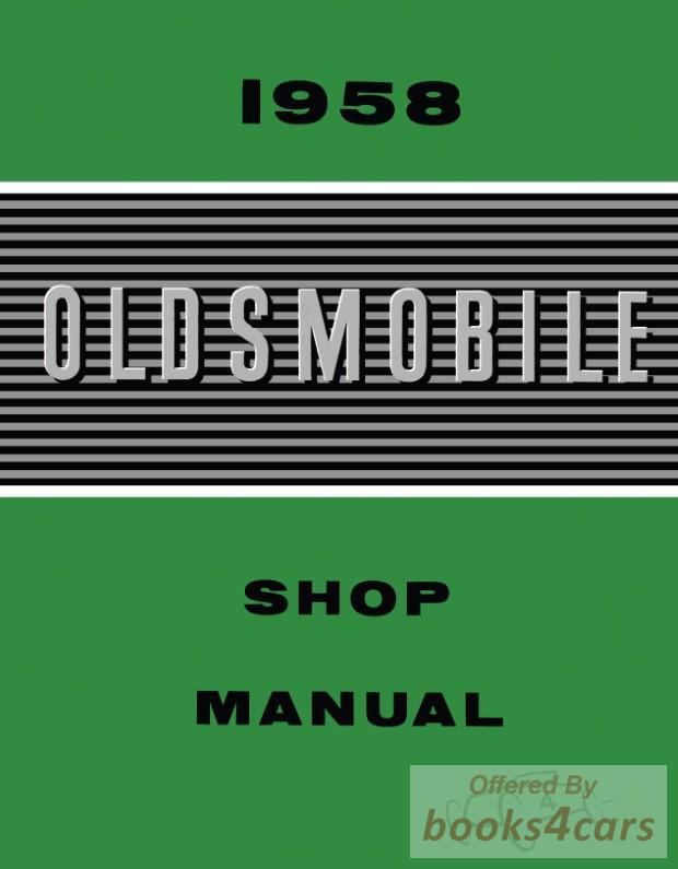 view cover of 1958 Shop Service repair manual by 88 98 Oldsmobile 594 pages