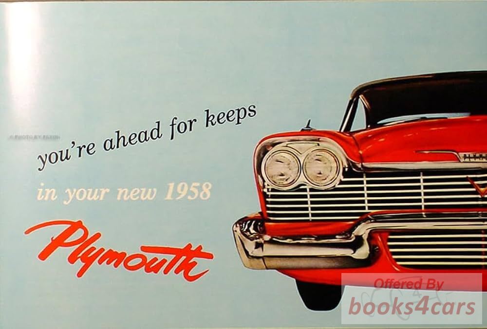 view cover of 1958 Plymouth Owners Manual by Plymouth